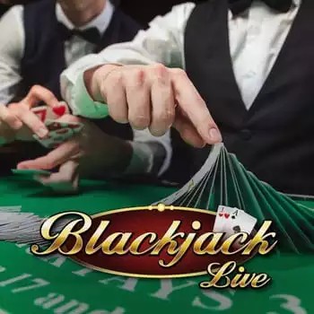 Live Blackjack logo – Live Casino by Evolution at Nyxbets Casino